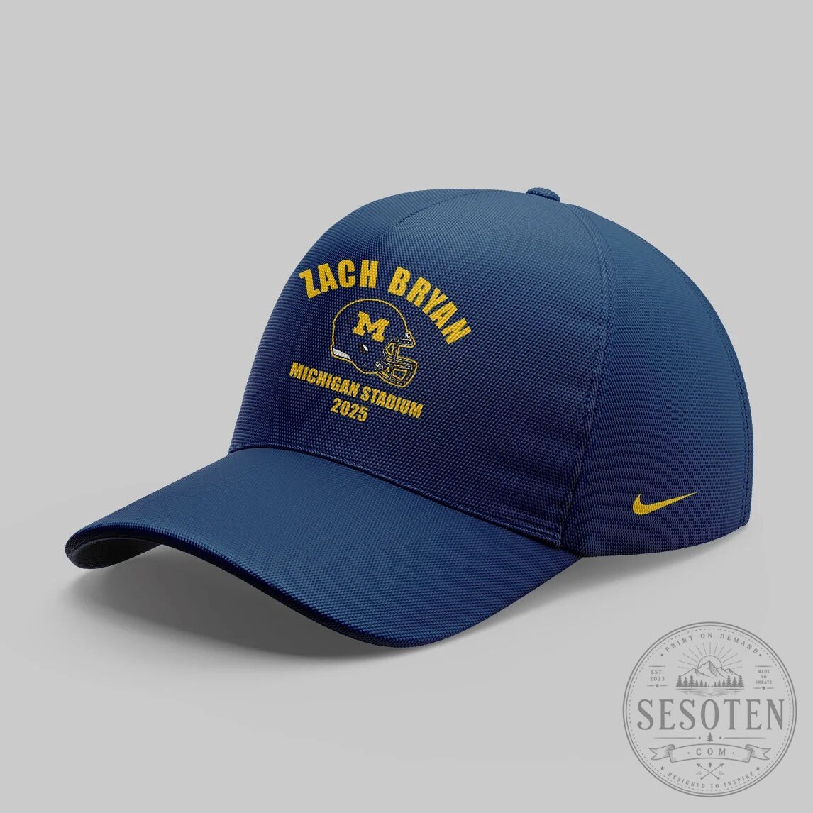 Zach Bryan Michigan Stadium 2025 Concert Tour Blue Hoodie 7 Zach Bryan Michigan Stadium 2025 Concert Tour Blue Hoodie