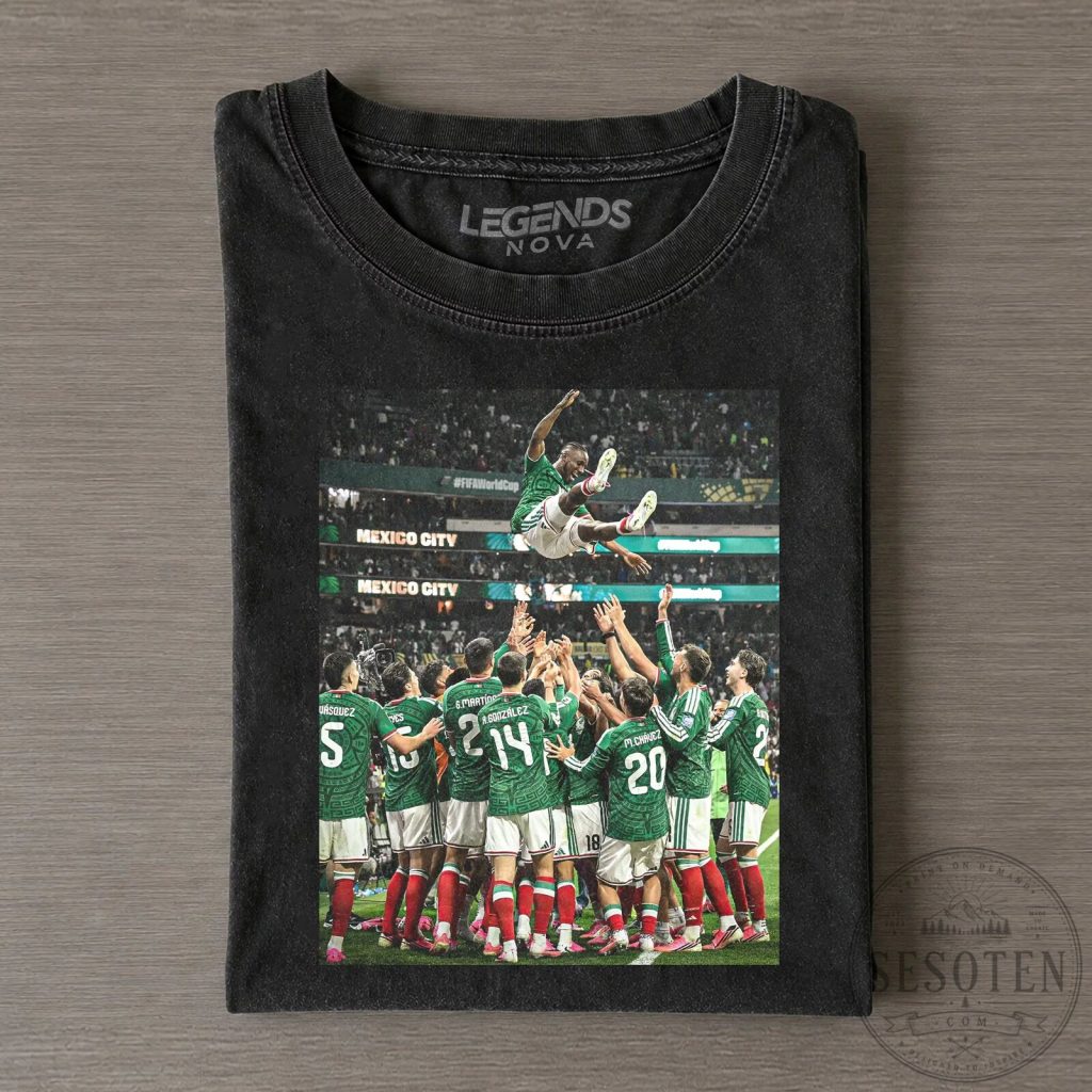 Mexico National Football Team FIFA World Cup Celebration Black T-Shirt 7 Mexico National Football Team FIFA World Cup Celebration Black T-Shirt