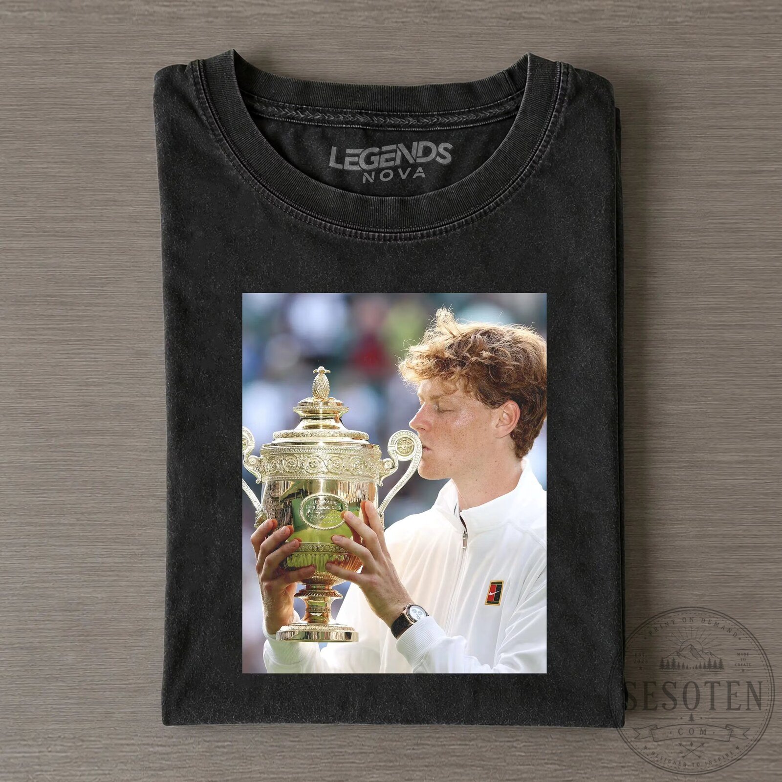 Jannik Sinner Wimbledon Champion Tennis Player T-Shirt
