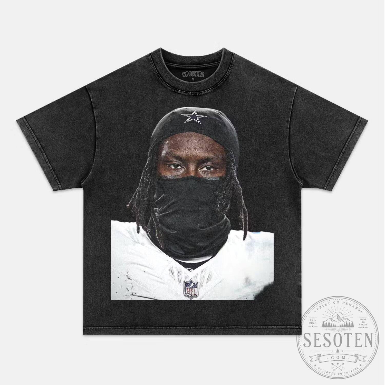 Pittsburgh Steelers Graphic T-Shirt featuring George Pickens as a Football Player