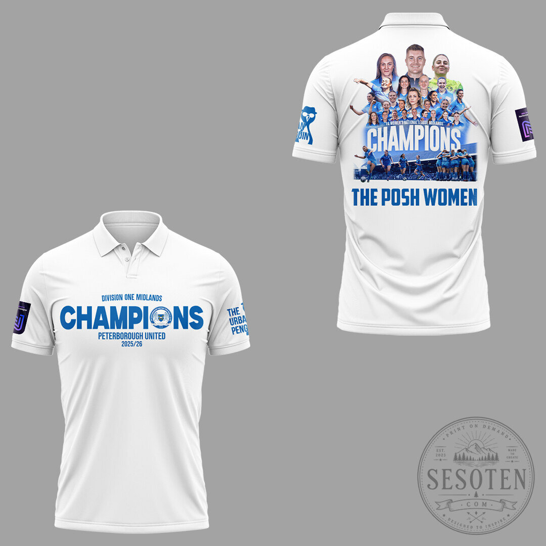 Peterborough United FA Women's National League Midlands Champions Polo Shirt 7 Peterborough United FA Women