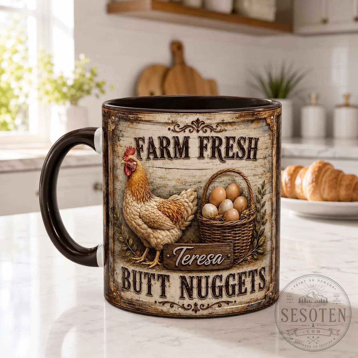 Farmers Farm Fresh Butt Nuggets Chicken and Eggs Personalized Coffee Mug 9 Farmers Farm Fresh Butt Nuggets Chicken and Eggs Personalized Coffee Mug