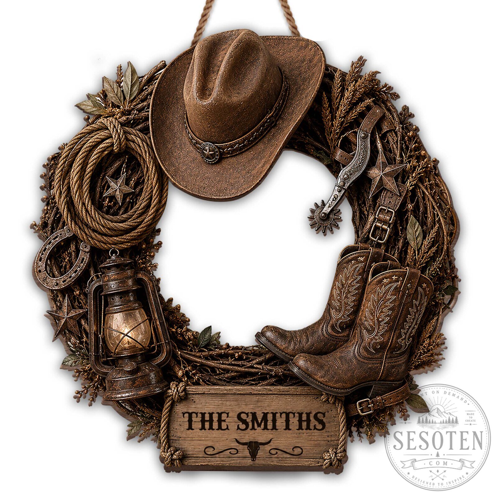 Farmers Rustic Western Cowboy Hat Boots Wreath Door Decor 15 Farmers Rustic Western Cowboy Hat Boots Wreath Door Decor