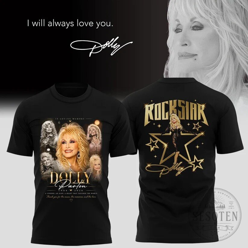 Rockstar Legend T-Shirt, Dolly Parton Country Music Tribute Shirt