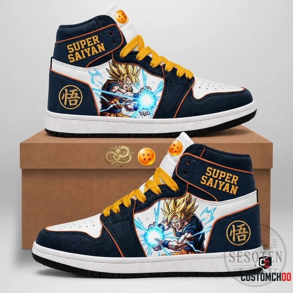 Dragon Ball Z Son Goku Super Saiyan High Top Sneakers