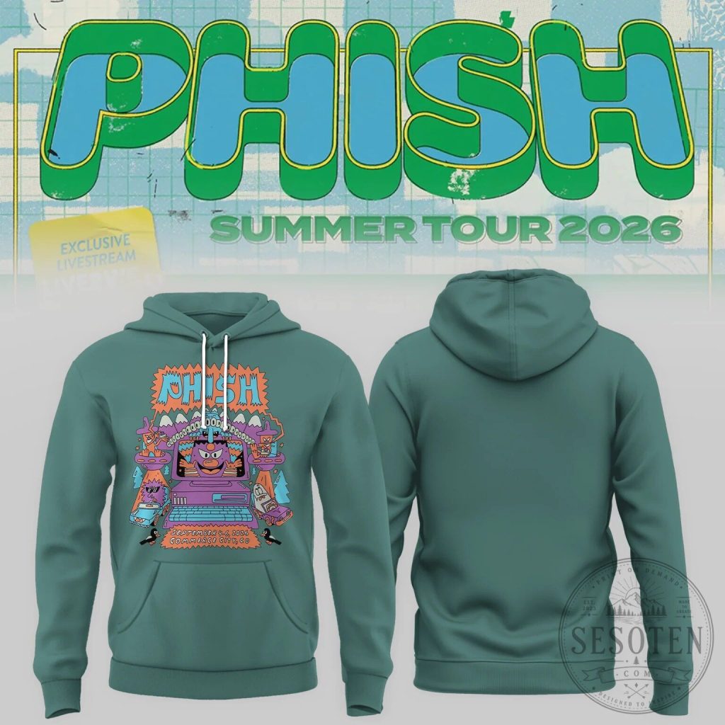 Phish Summer Tour 2026 Commerce City Colorado Concert Hoodie Phish Summer Tour 2026 Commerce City Colorado Concert Hoodie