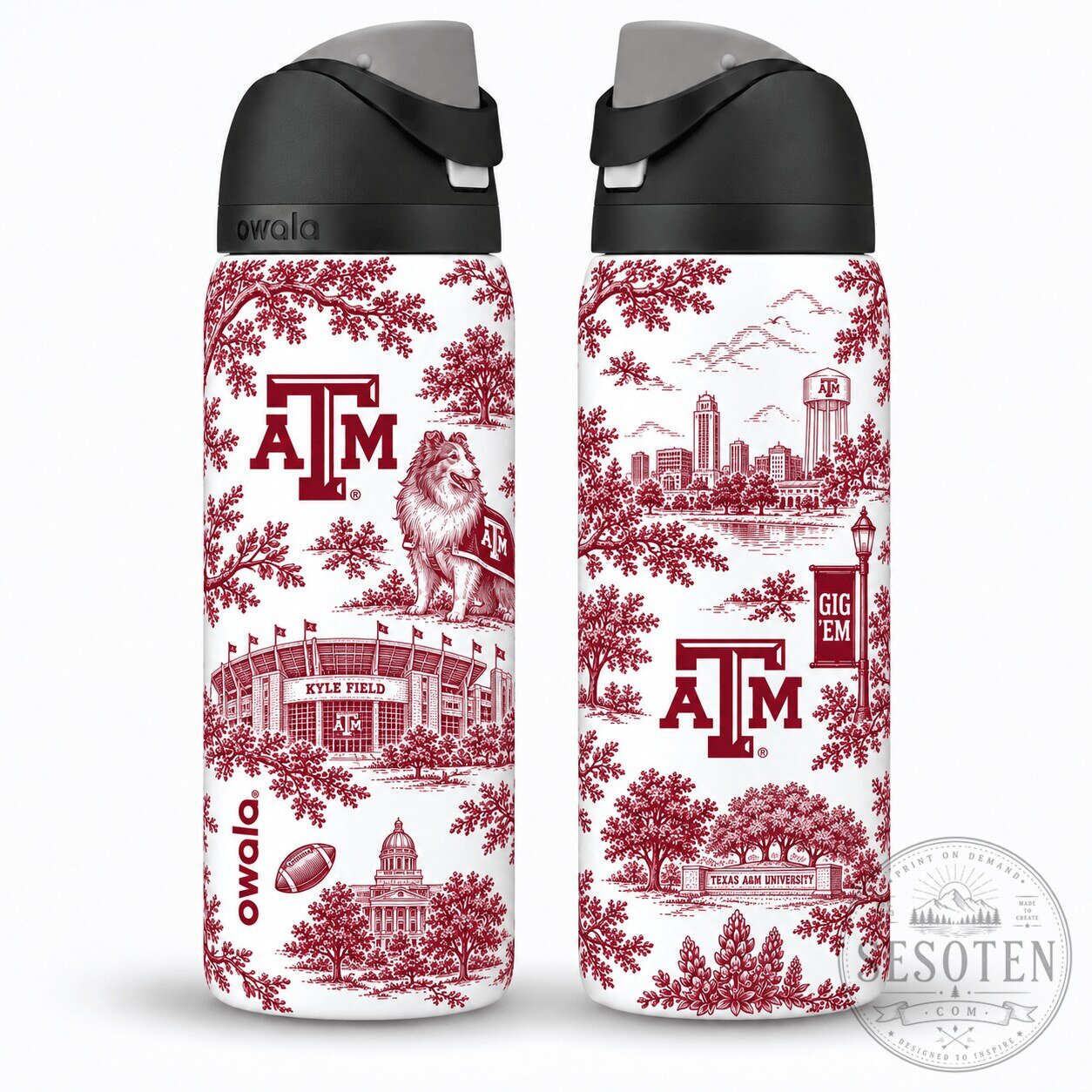 Texas A&M Aggies Football Kyle Field Insulated Water Bottle
