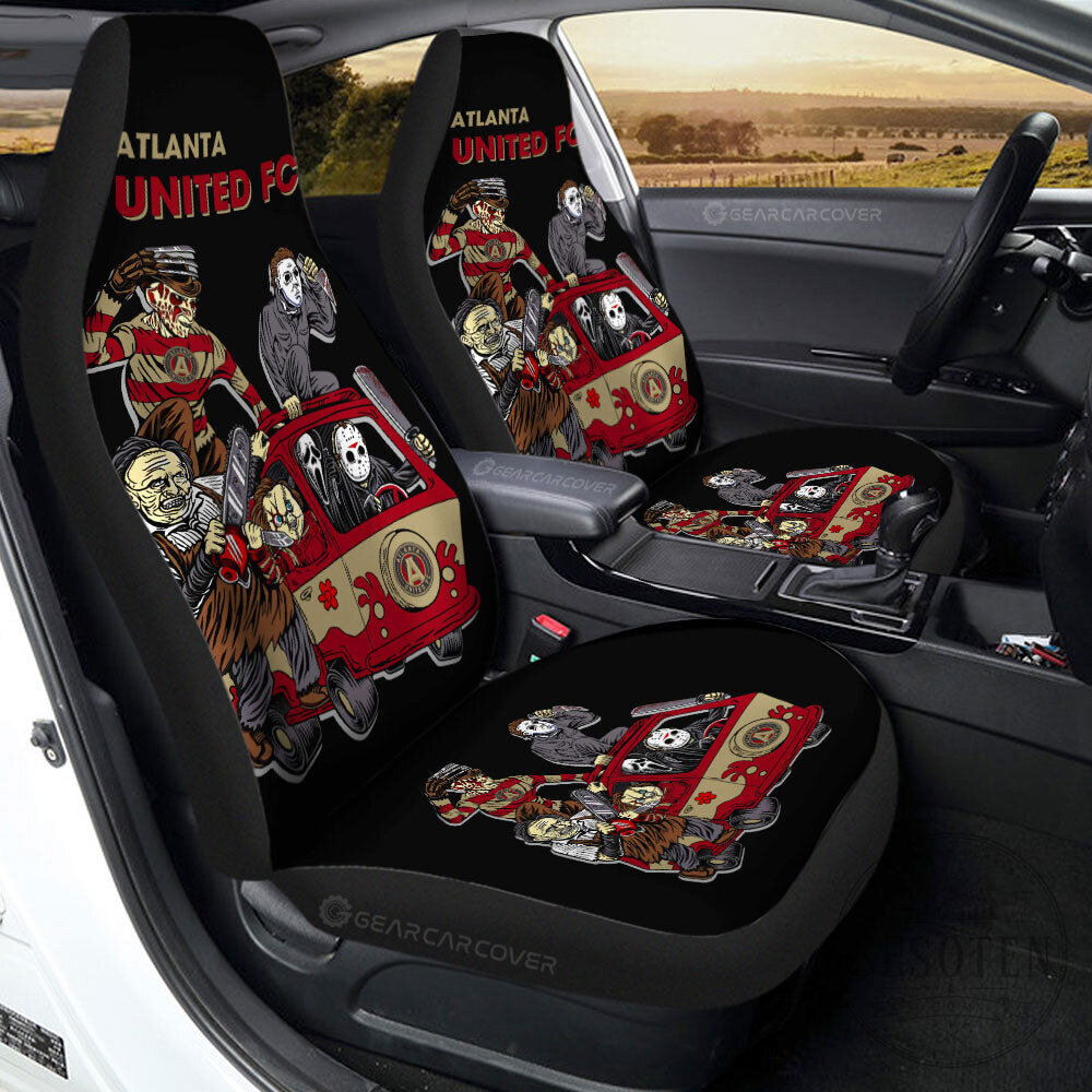 Atlanta United FC Horror Movie Killers Car Seat Covers Set 6 Atlanta United FC Horror Movie Killers Car Seat Covers Set