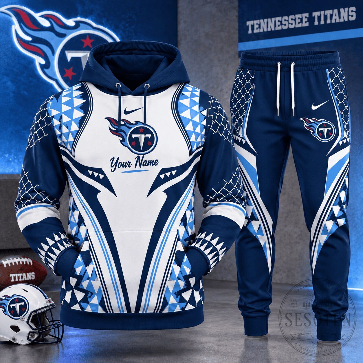 Tennessee Titans Football Game Day Hoodie and Jogger Set