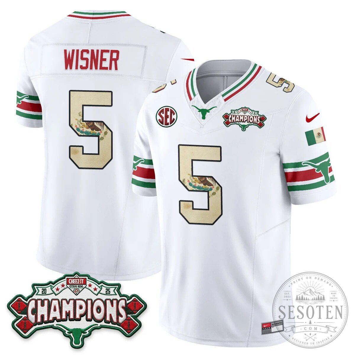 Texas Longhorns Mexico Edition Manning 16 Football Jersey Black 53 Texas Longhorns Mexico Edition Manning 16 Football Jersey Black