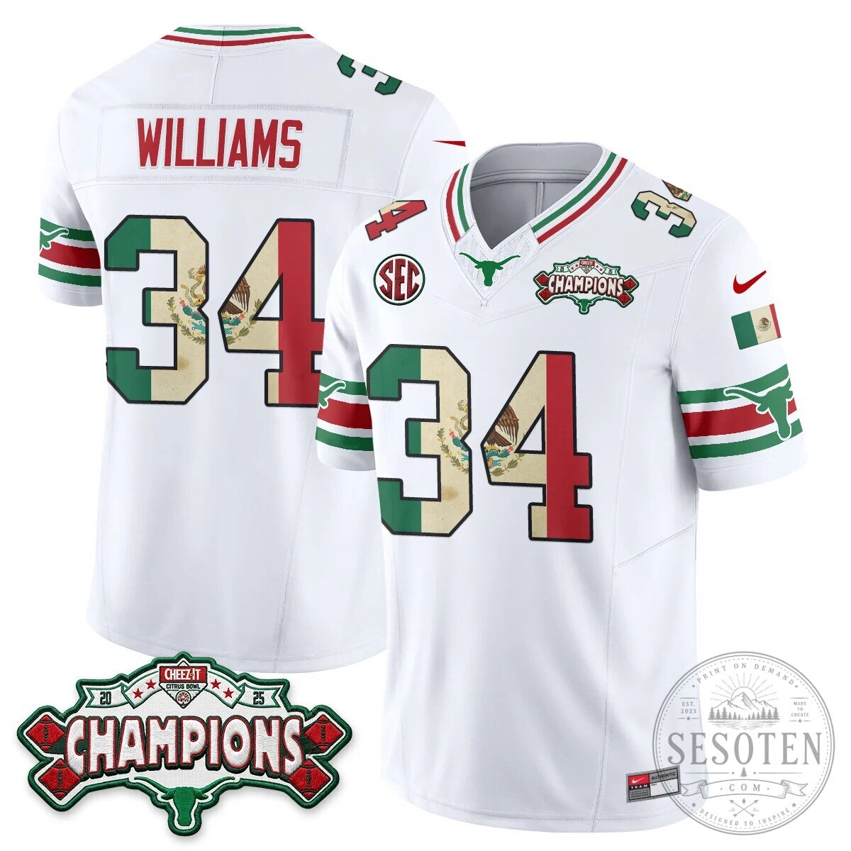 Texas Longhorns Mexico Edition Manning 16 Football Jersey Black 57 Texas Longhorns Mexico Edition Manning 16 Football Jersey Black