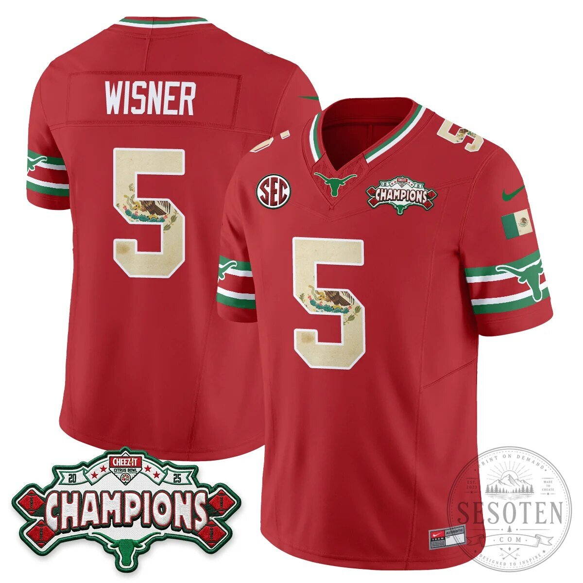 Texas Longhorns Mexico Edition Manning 16 Football Jersey Black 61 Texas Longhorns Mexico Edition Manning 16 Football Jersey Black