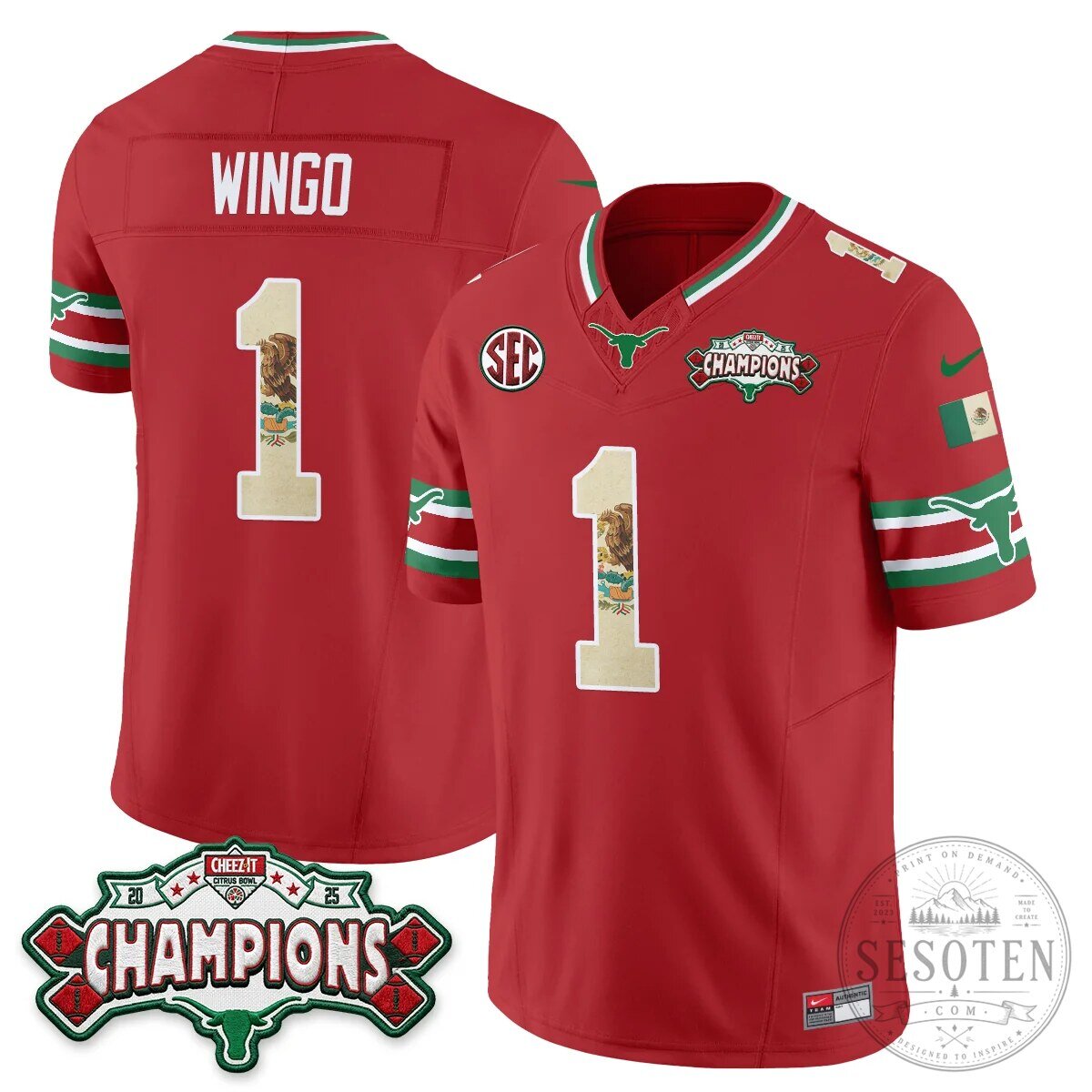 Texas Longhorns Mexico Edition Manning 16 Football Jersey Black 62 Texas Longhorns Mexico Edition Manning 16 Football Jersey Black