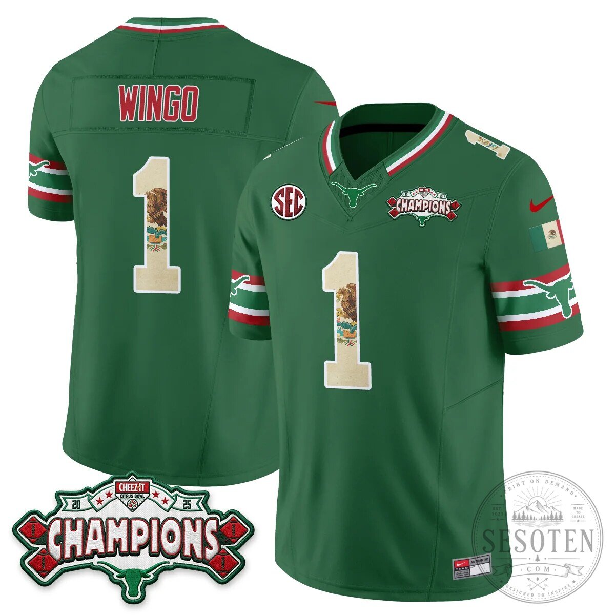 Texas Longhorns Mexico Edition Manning 16 Football Jersey Black 70 Texas Longhorns Mexico Edition Manning 16 Football Jersey Black