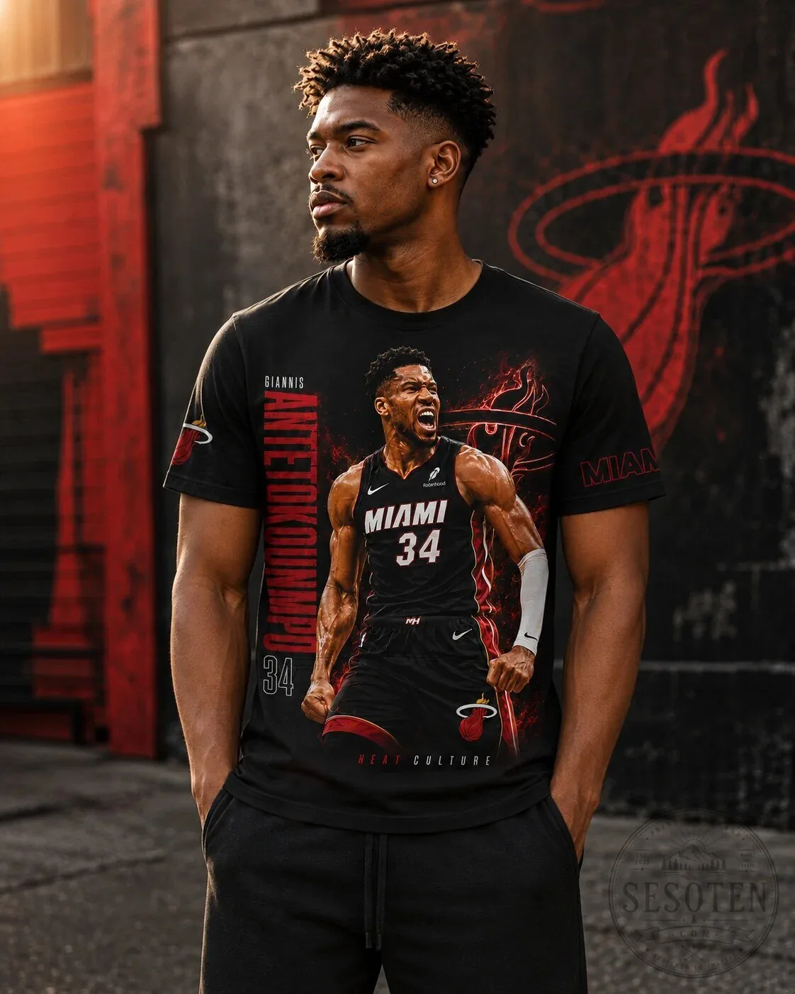 Giannis Antetokounmpo Miami Heat NBA Fan Shirt, Number 34 Basketball T-Shirt 13 Giannis Antetokounmpo Miami Heat NBA Fan Shirt, Number 34 Basketball T-Shirt