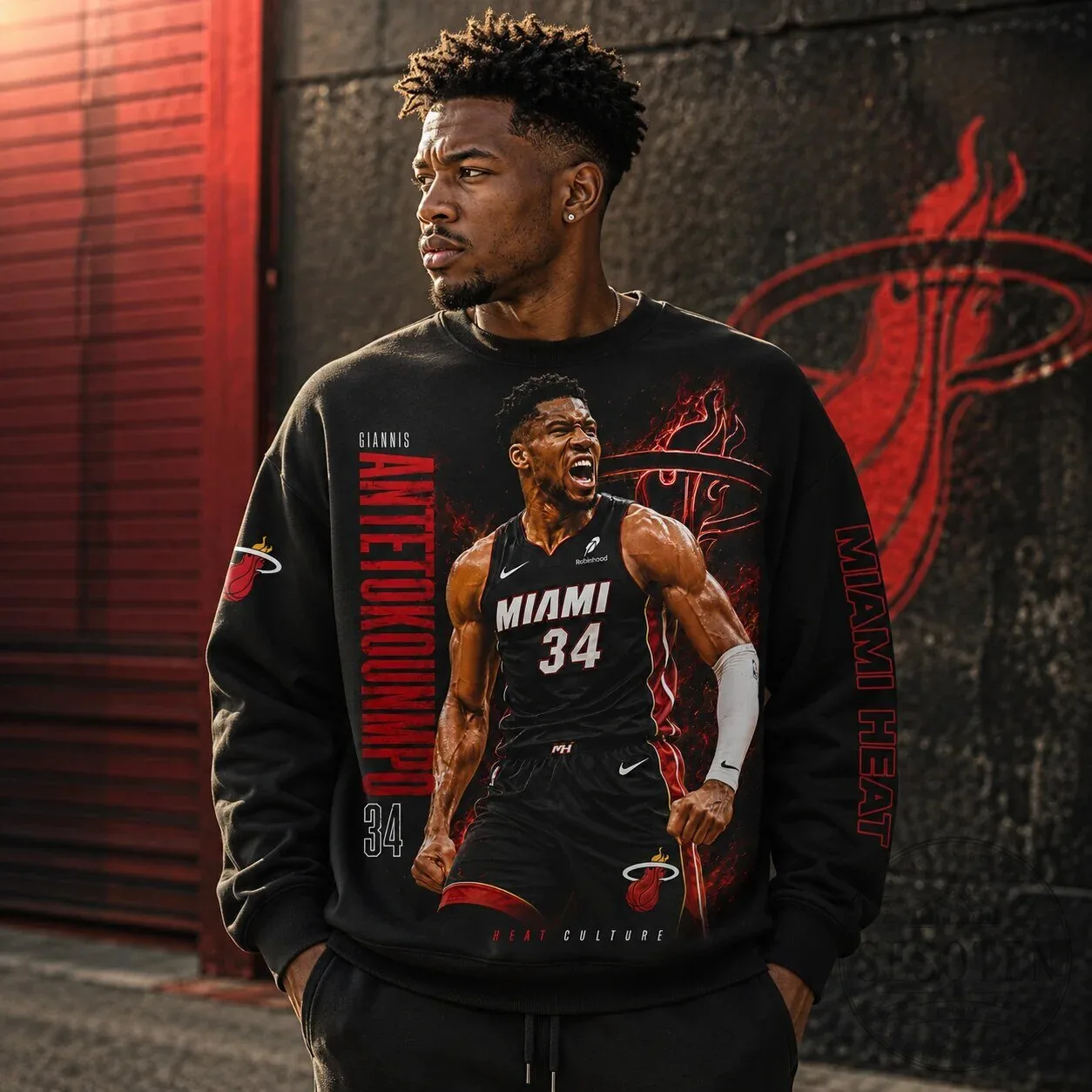 Giannis Antetokounmpo Miami Heat NBA Fan Shirt, Number 34 Basketball T-Shirt 15 Giannis Antetokounmpo Miami Heat NBA Fan Shirt, Number 34 Basketball T-Shirt