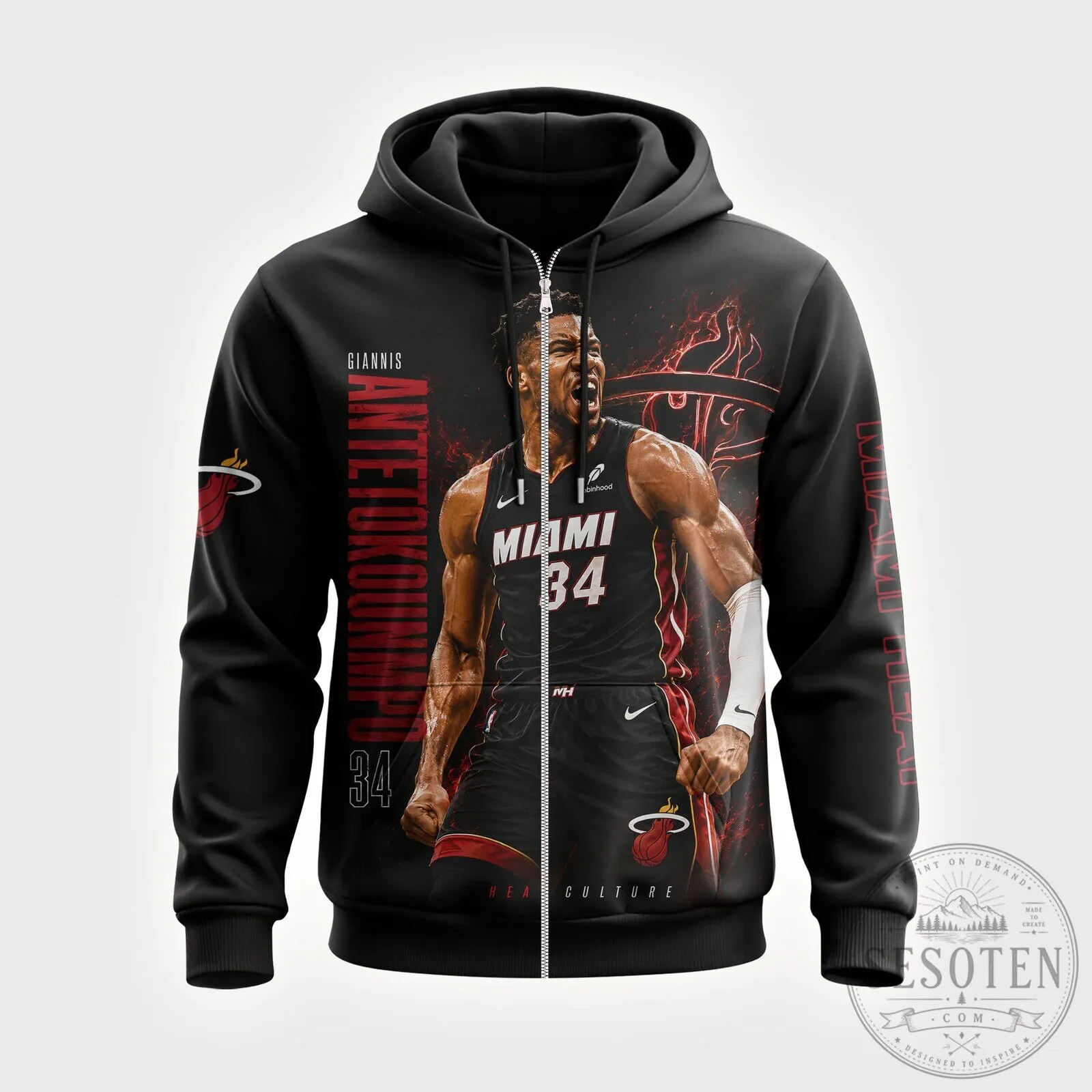 Giannis Antetokounmpo Miami Heat NBA Fan Shirt, Number 34 Basketball T-Shirt 17 Giannis Antetokounmpo Miami Heat NBA Fan Shirt, Number 34 Basketball T-Shirt
