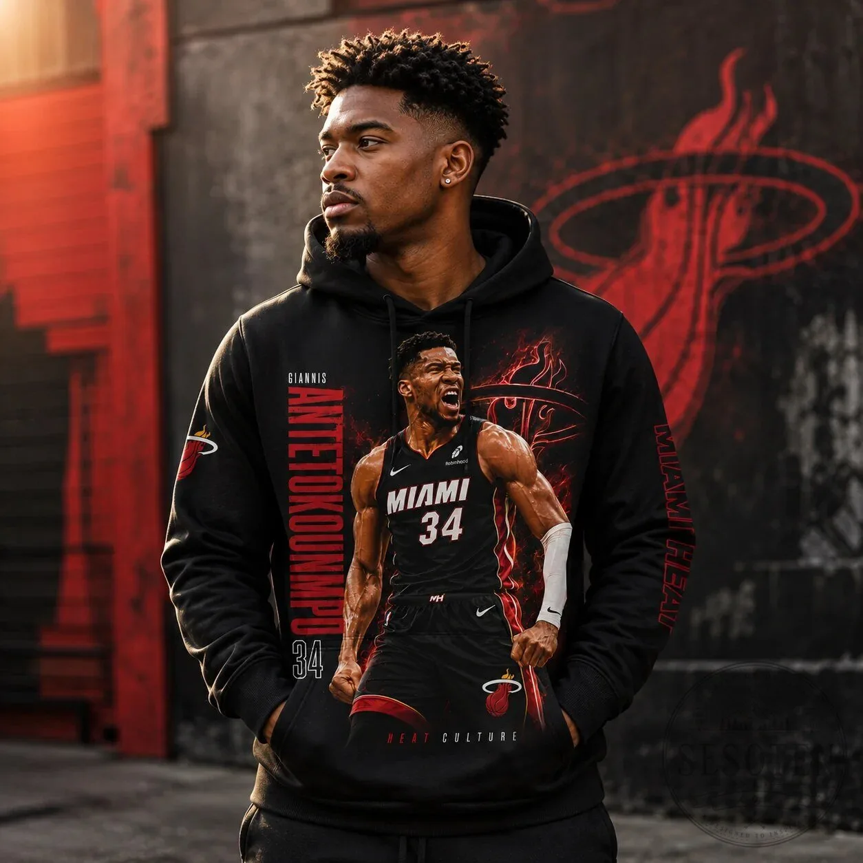 Giannis Antetokounmpo Miami Heat NBA Fan Shirt, Number 34 Basketball T-Shirt 18 Giannis Antetokounmpo Miami Heat NBA Fan Shirt, Number 34 Basketball T-Shirt