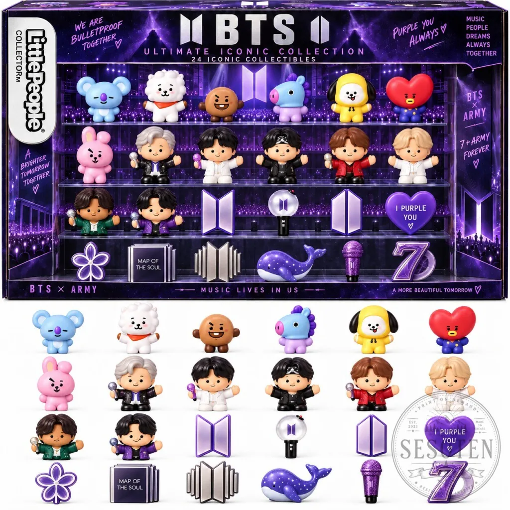 BTS Little People Collector Ultimate Iconic Collection 24 Piece Set BTS Little People Collector Ultimate Iconic Collection 24 Piece Set