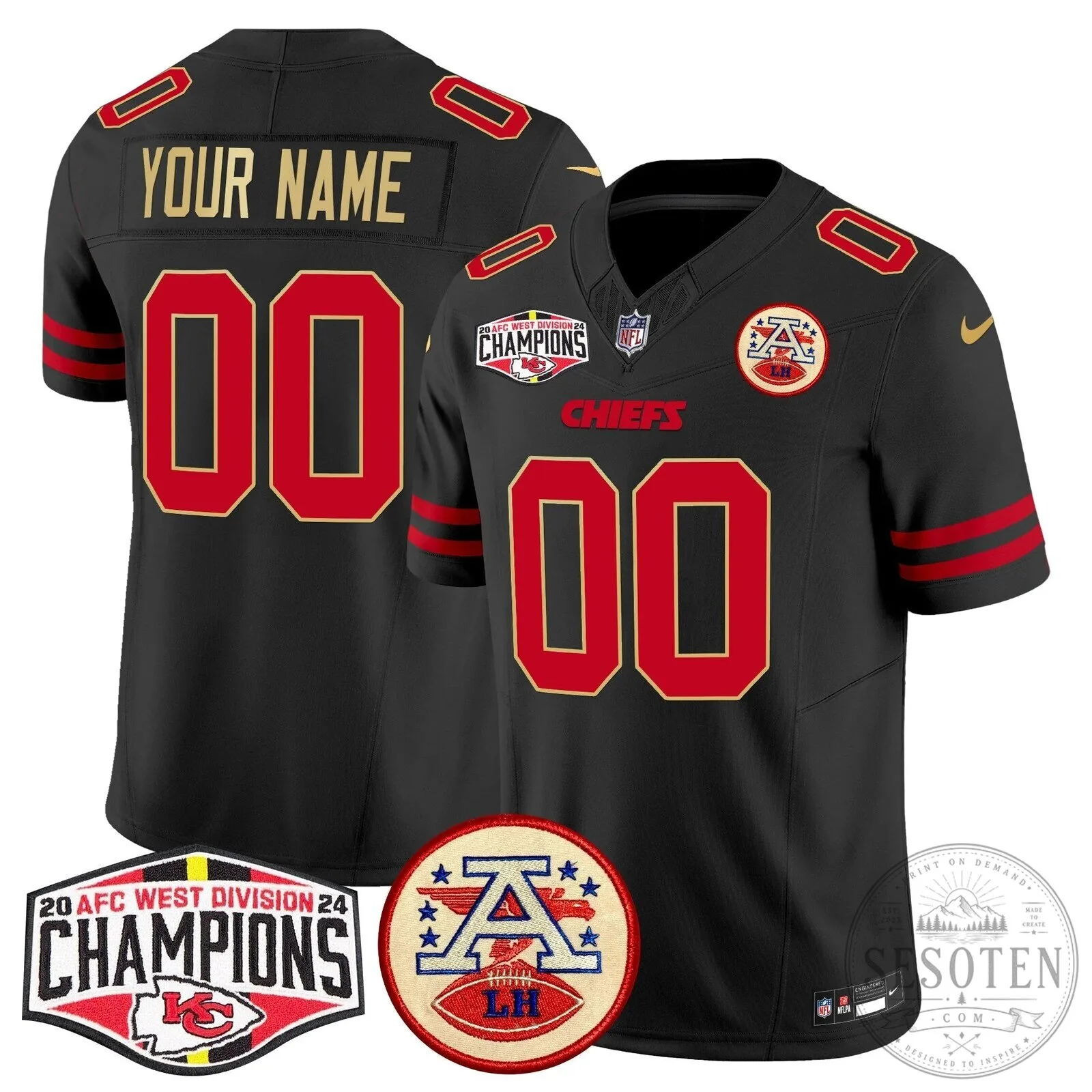 2024 AFC West Division Champions Jersey for Kansas City Chiefs Football Team 15 2024 AFC West Division Champions Jersey for Kansas City Chiefs Football Team