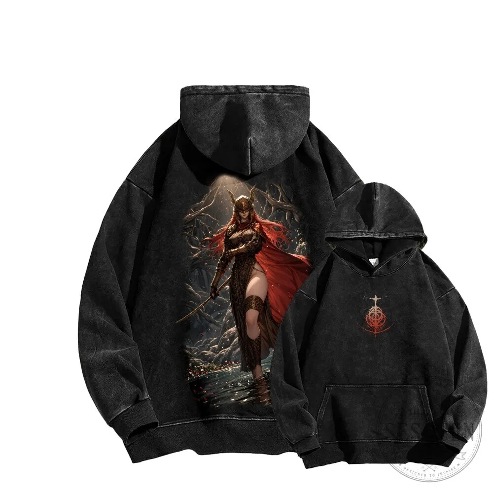 Elden Ring Malenia Blade of Miquella Washed Hoodie
