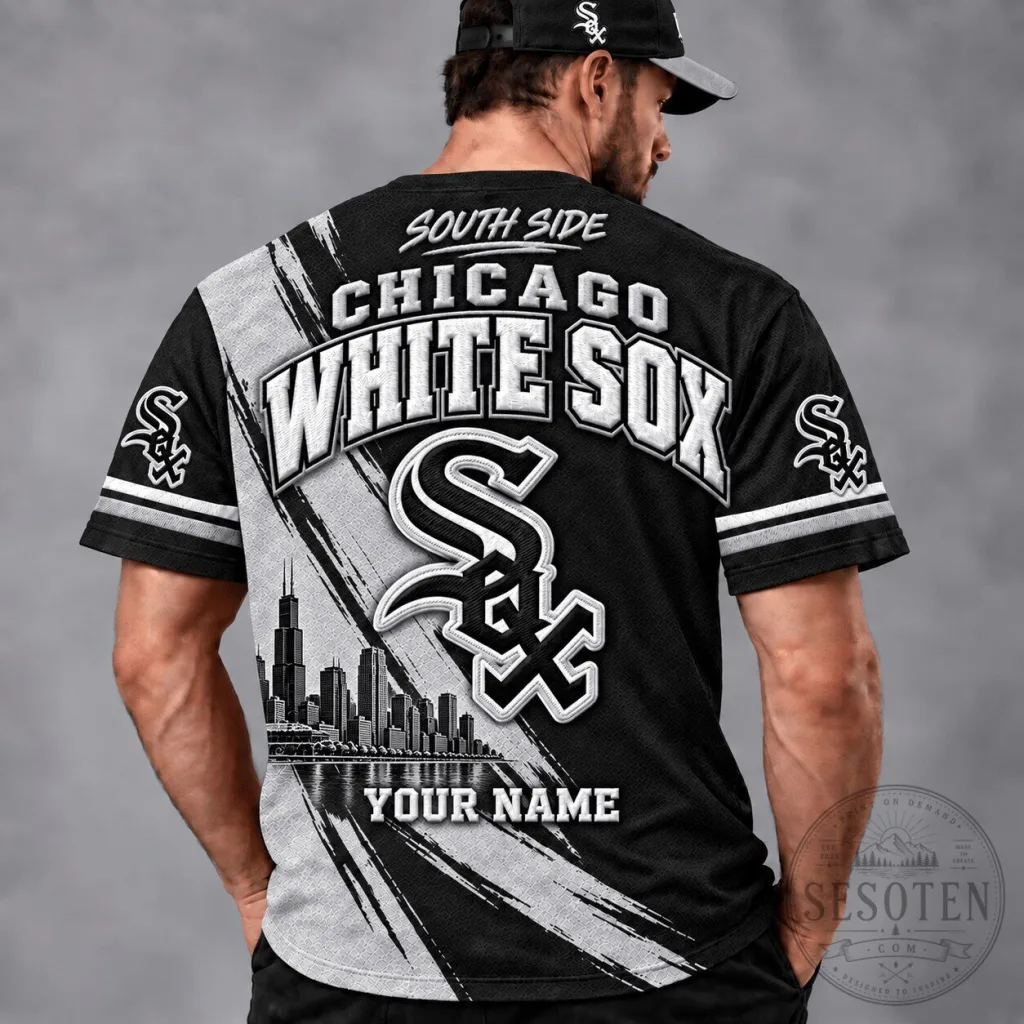 Chicago White Sox South Side Baseball Team Fan Jersey Custom Name Gift Chicago White Sox South Side Baseball Team Fan Jersey Custom Name Gift