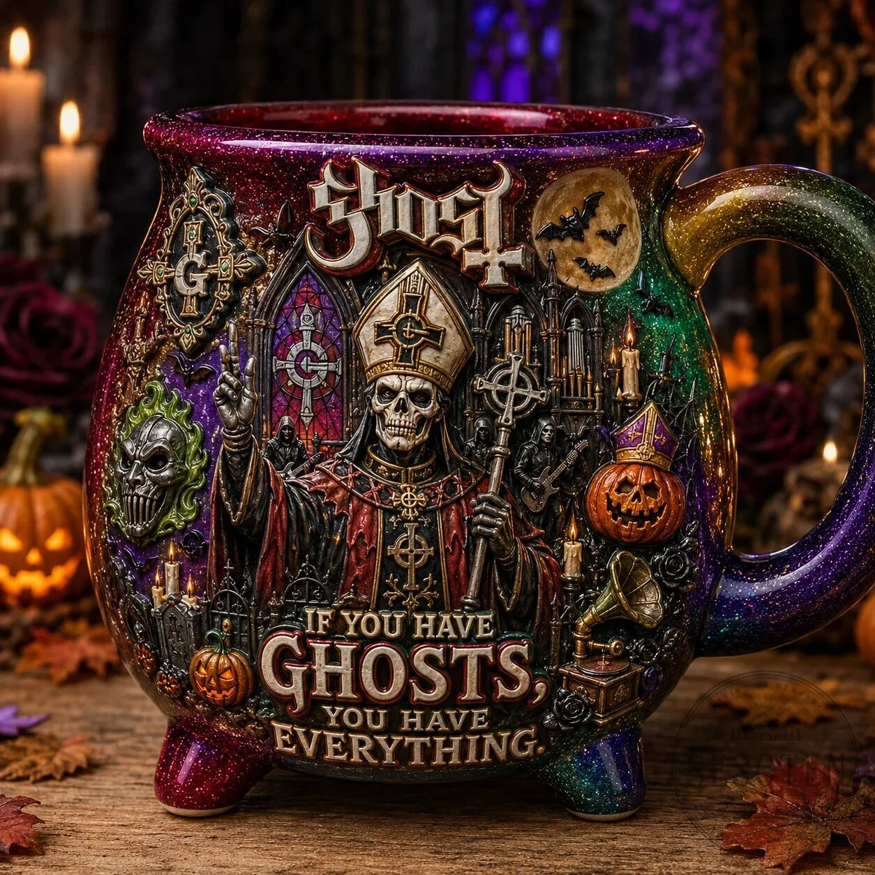 Ghost Band Papa Emeritus If You Have Ghosts Everything Halloween Mug