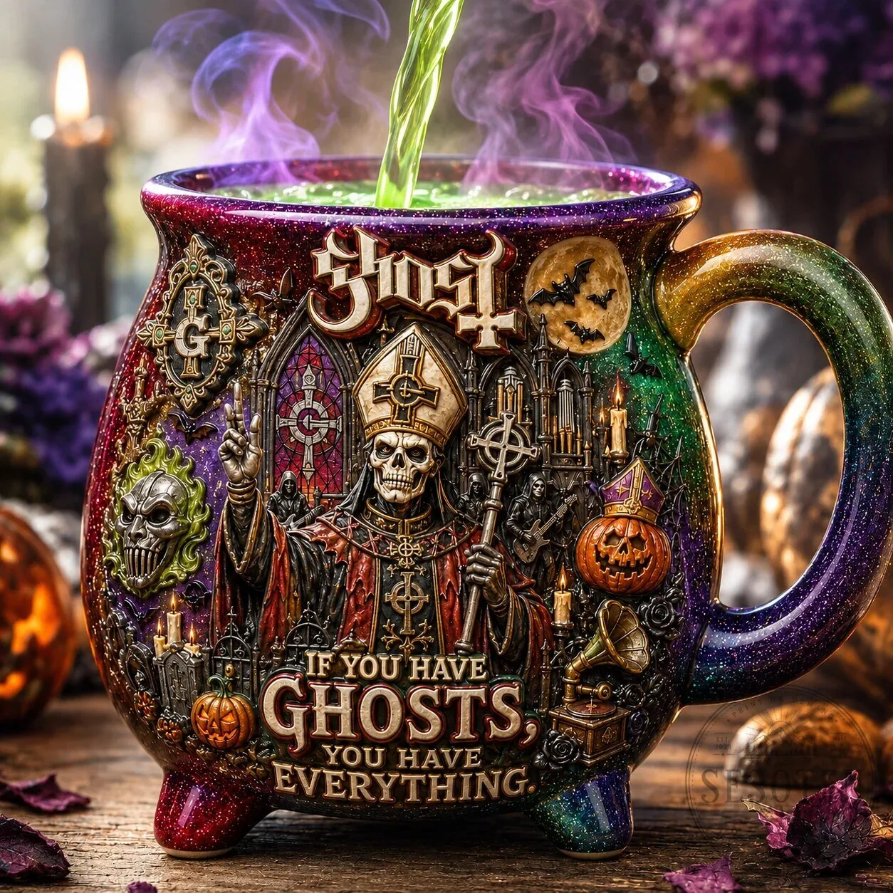 Ghost Band Papa Emeritus If You Have Ghosts Everything Halloween Mug 8 Ghost Band Papa Emeritus If You Have Ghosts Everything Halloween Mug