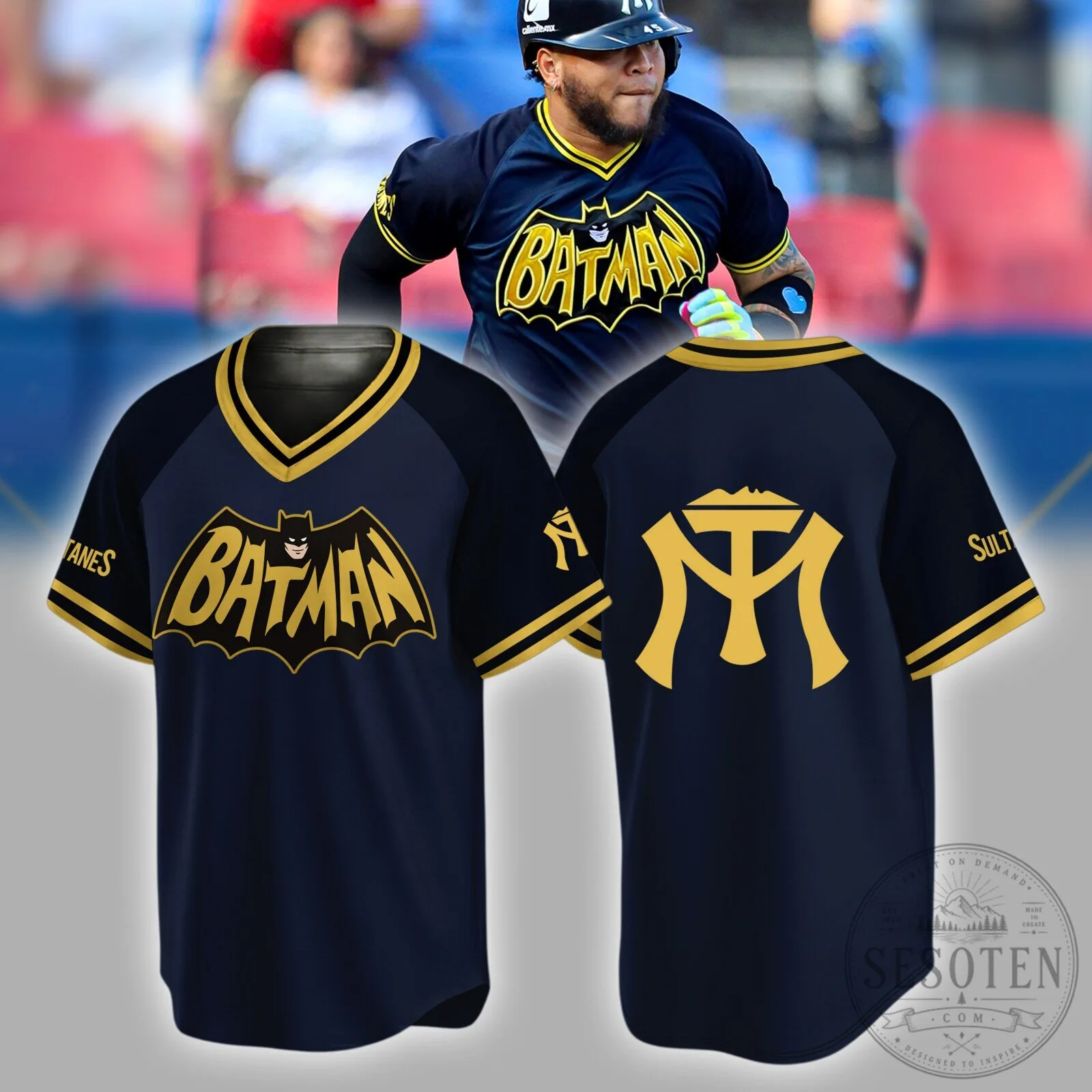 Limited Edition Sultanes De Monterrey x Batman Jersey