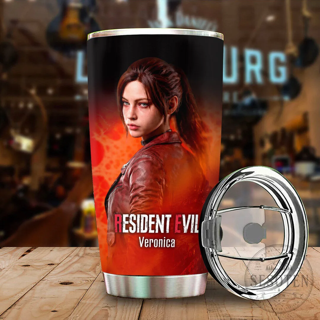 Resident Evil Veronica Claire Redfield Character Art Stainless Steel Tumbler 9 Resident Evil Veronica Claire Redfield Character Art Stainless Steel Tumbler