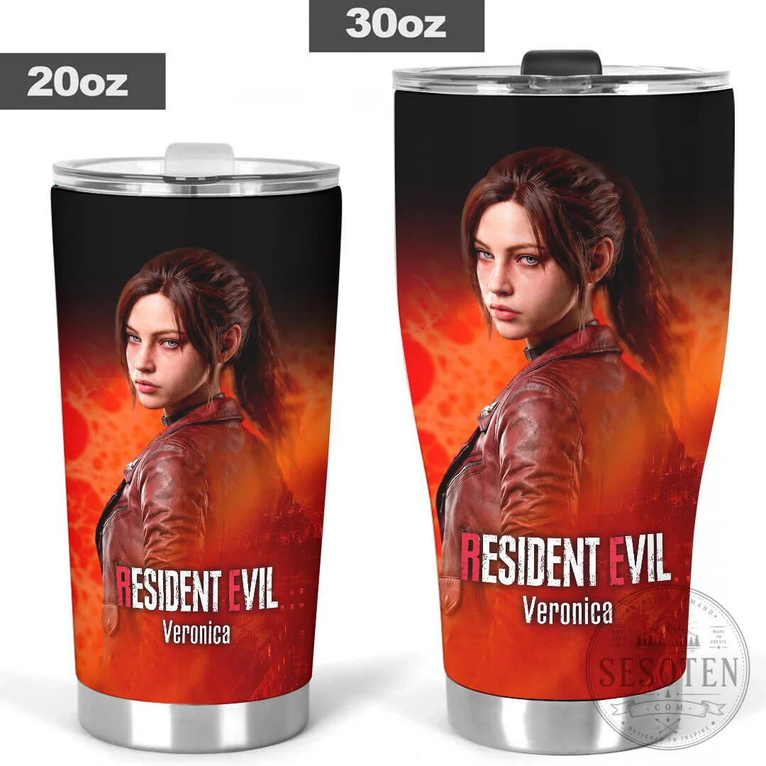 Resident Evil Veronica Claire Redfield Character Art Stainless Steel Tumbler 11 Resident Evil Veronica Claire Redfield Character Art Stainless Steel Tumbler