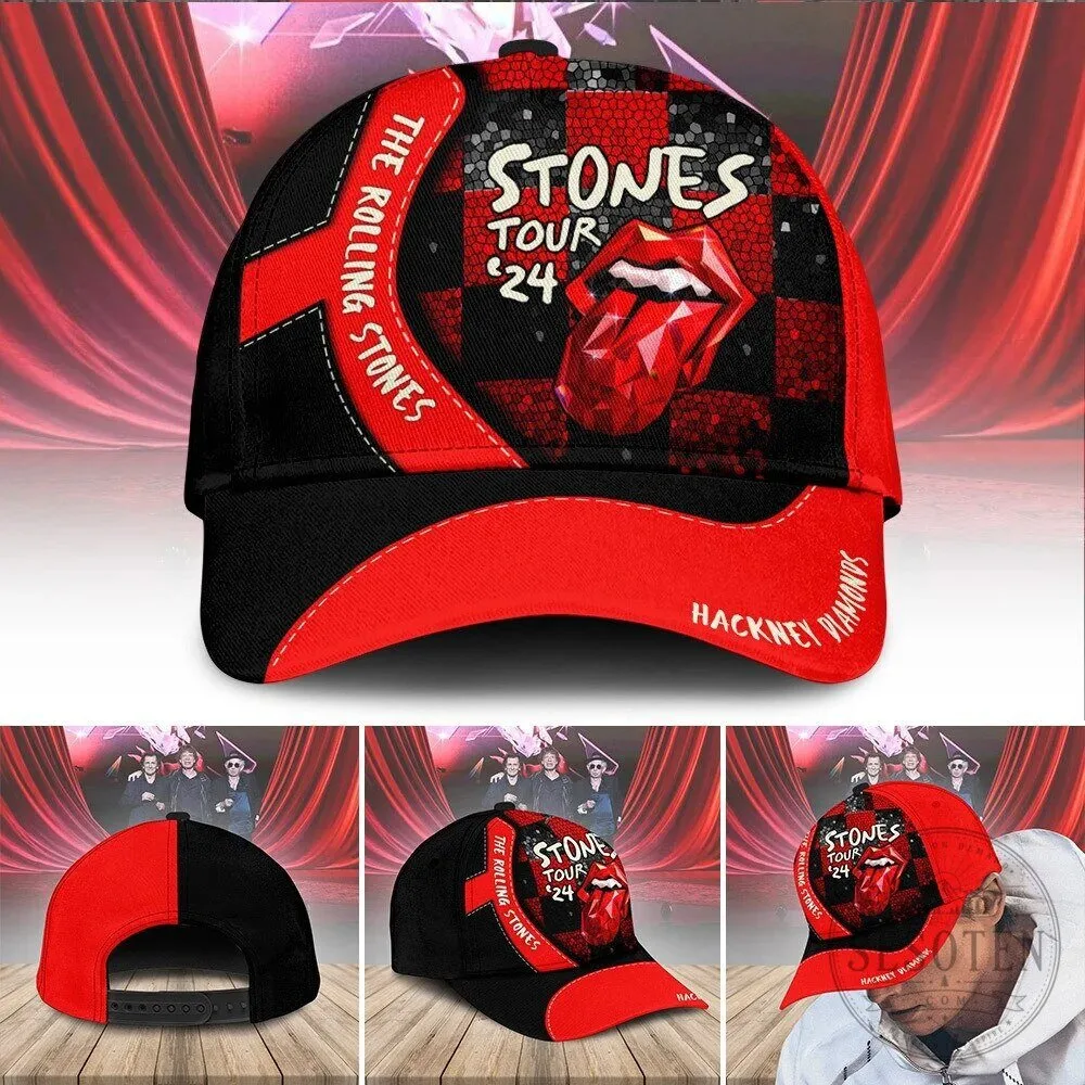 The Rolling Stones Hackney Diamonds Tour 2024 Baseball Cap Hat
