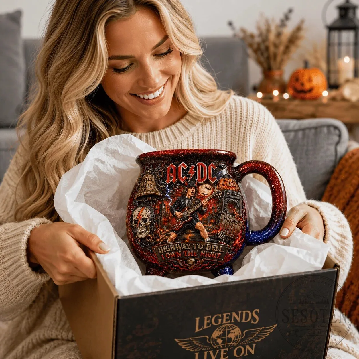 ACDC Highway To Hell Witch Cauldron Coffee Mug 9 ACDC Highway To Hell Witch Cauldron Coffee Mug
