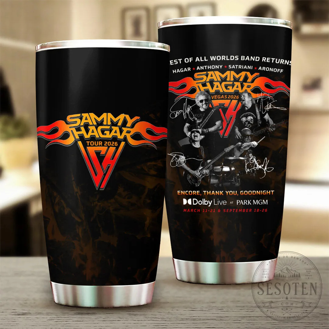 Sammy Hagar The Best of All Worlds Band Tour 2026 Tumbler Cup