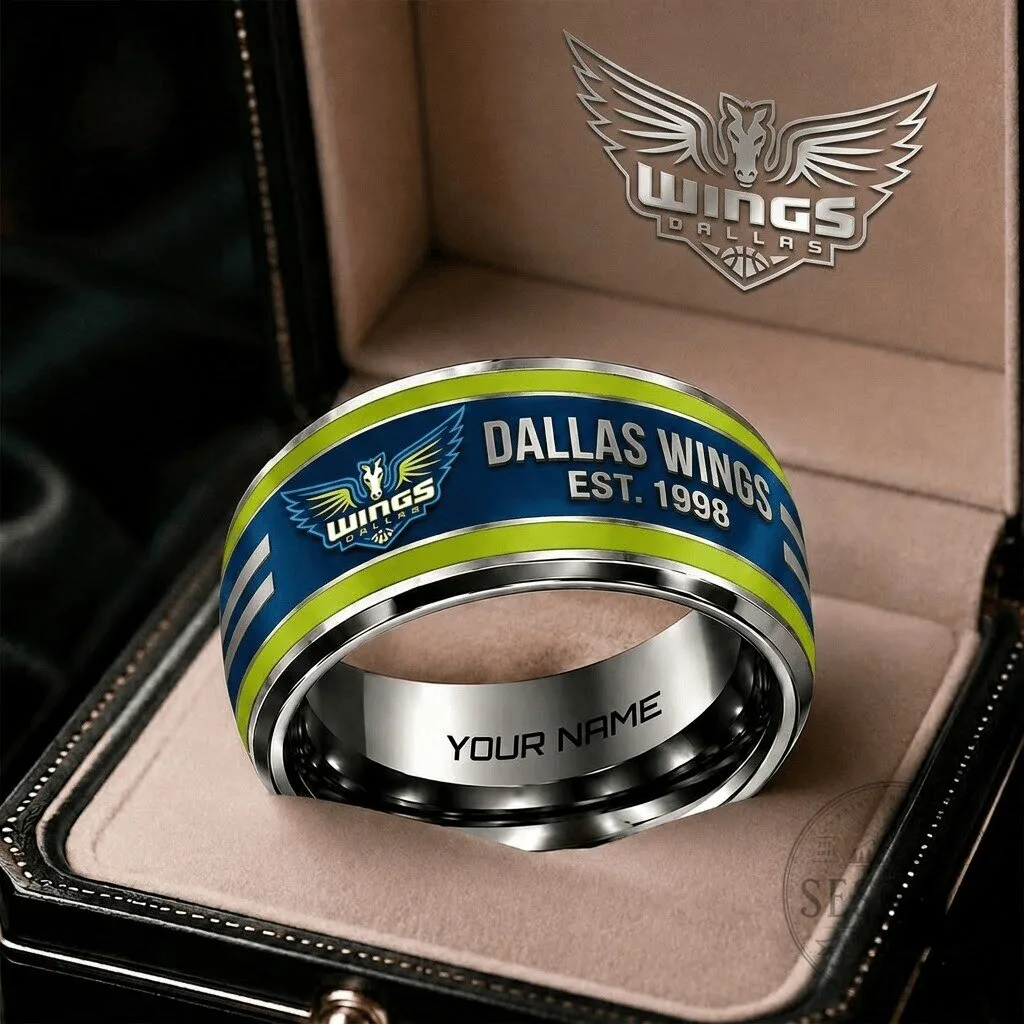 Dallas Wings WNBA Personalized Engraved Team Logo Ring