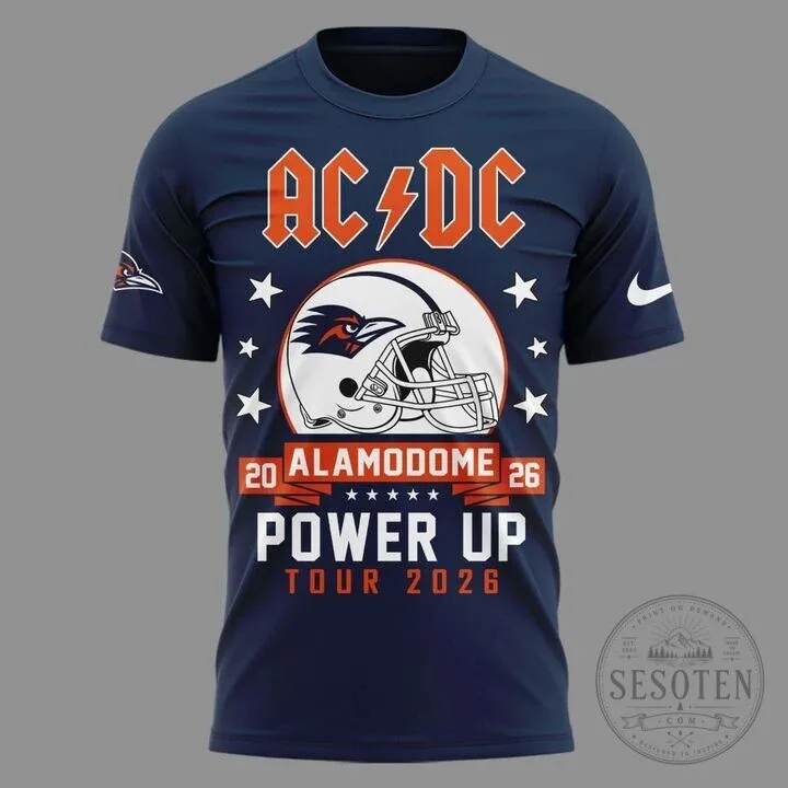 UTSA Football AC/DC Power Up Tour 2026 Concert T-Shirt 8 UTSA Football AC/DC Power Up Tour 2026 Concert T-Shirt