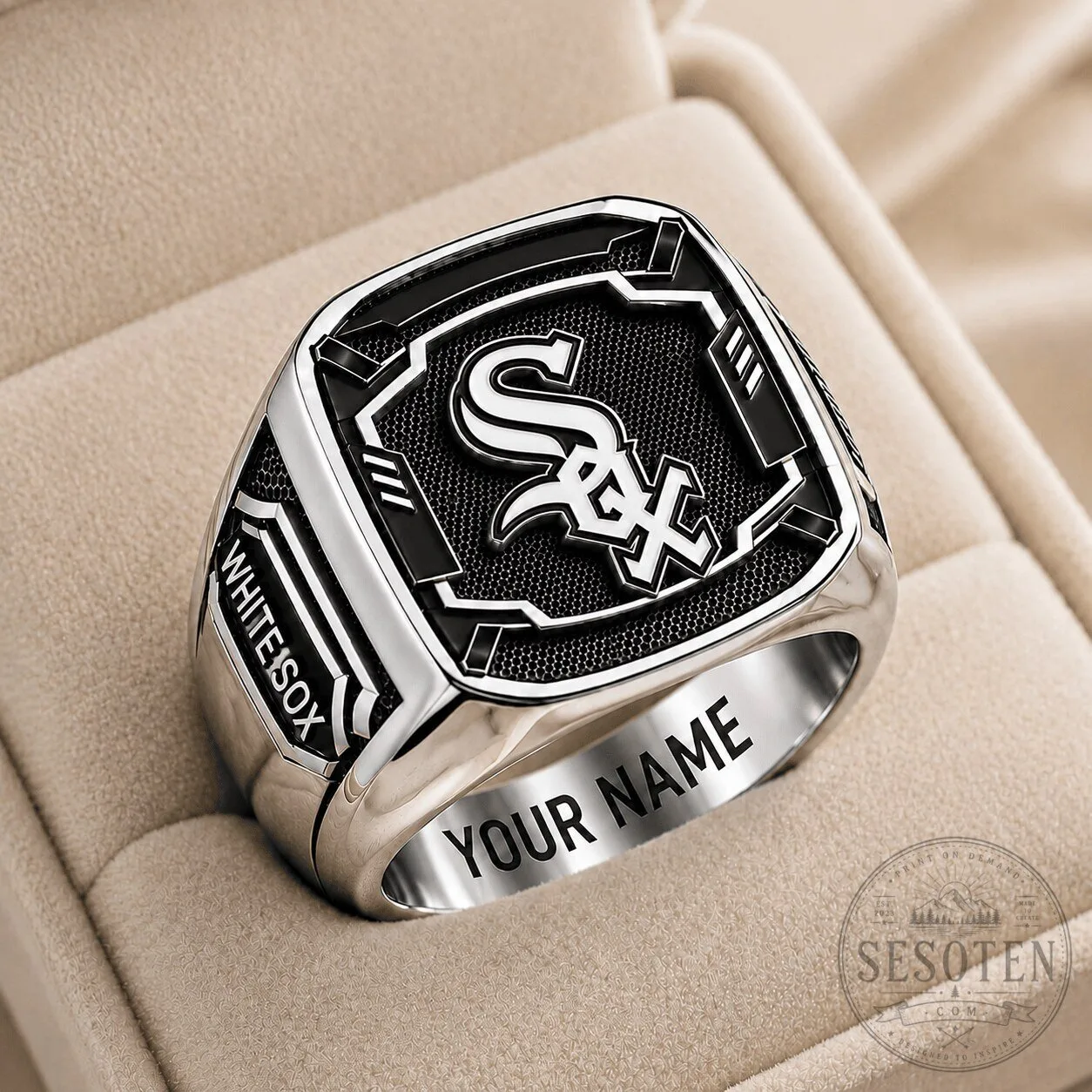 Chicago White Sox Major League Baseball Custom Engraved Ring