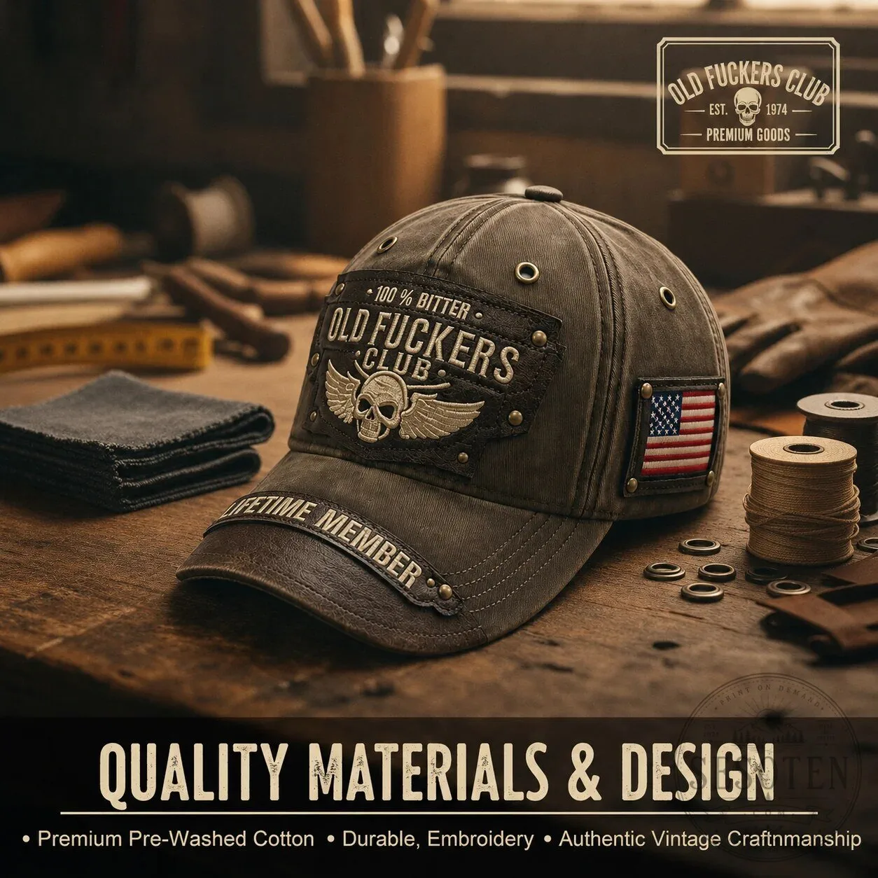 Old Fuckers Club Live Loud Skull Too Old To Care Bracelet 33 Old Fuckers Club Live Loud Skull Too Old To Care Bracelet