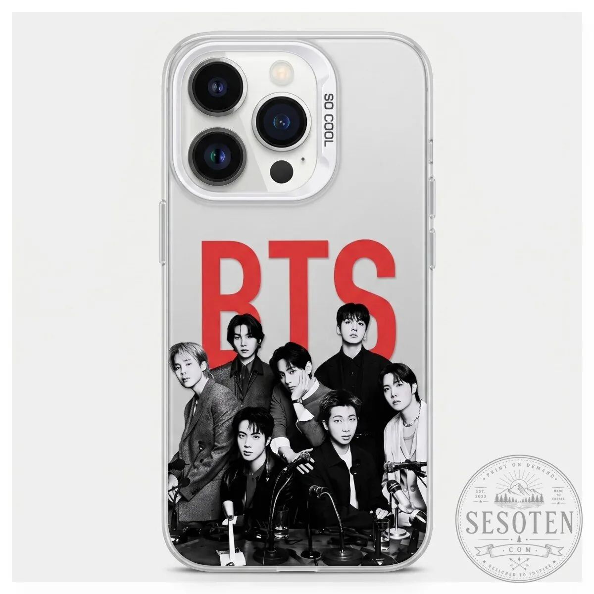 BTS Bangtan Boys K-Pop Group Photo Clear iPhone Case 27 BTS Bangtan Boys K-Pop Group Photo Clear iPhone Case