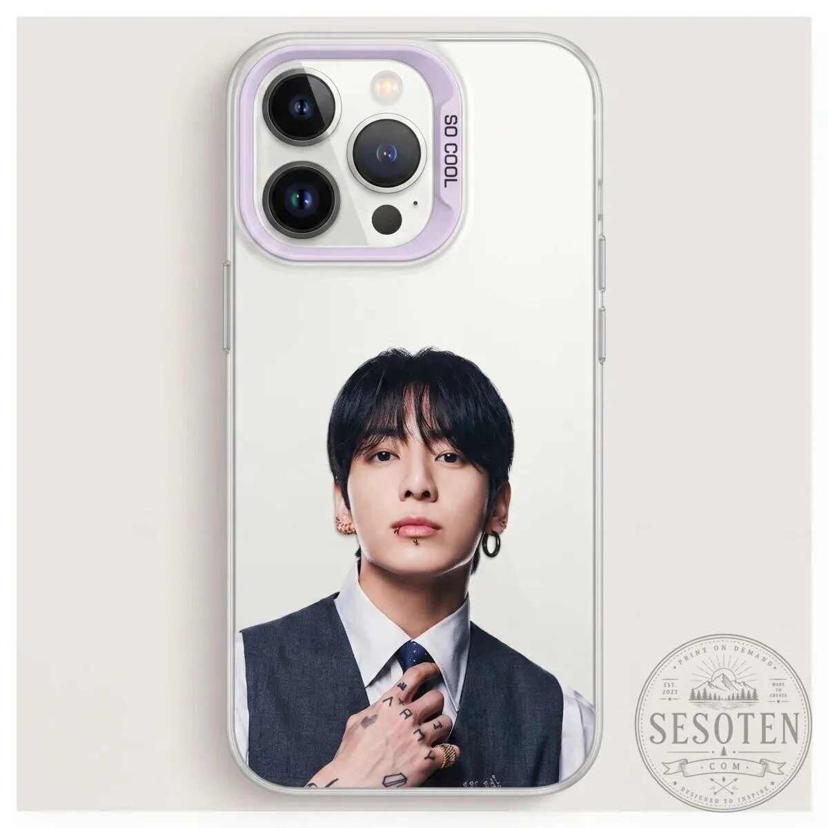 BTS Bangtan Boys K-Pop Group Photo Clear iPhone Case 29 BTS Bangtan Boys K-Pop Group Photo Clear iPhone Case