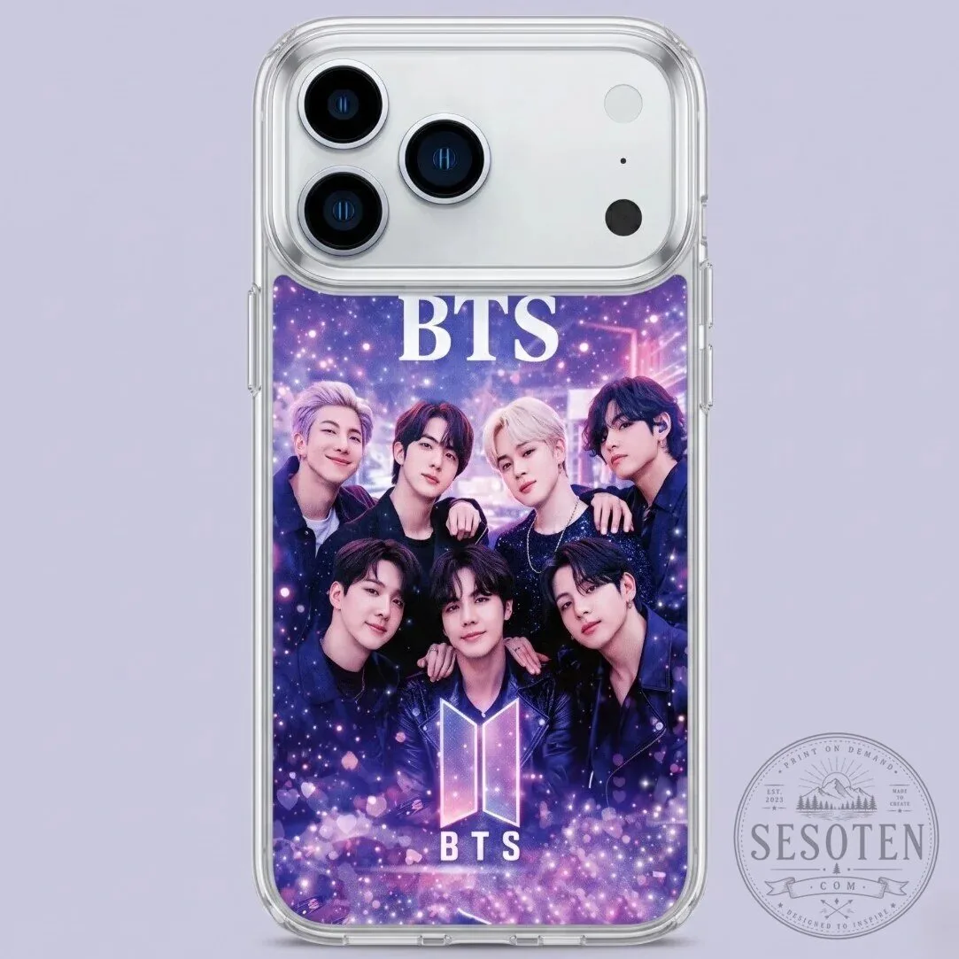 BTS Bangtan Boys K-Pop Group Photo Clear iPhone Case 31 BTS Bangtan Boys K-Pop Group Photo Clear iPhone Case