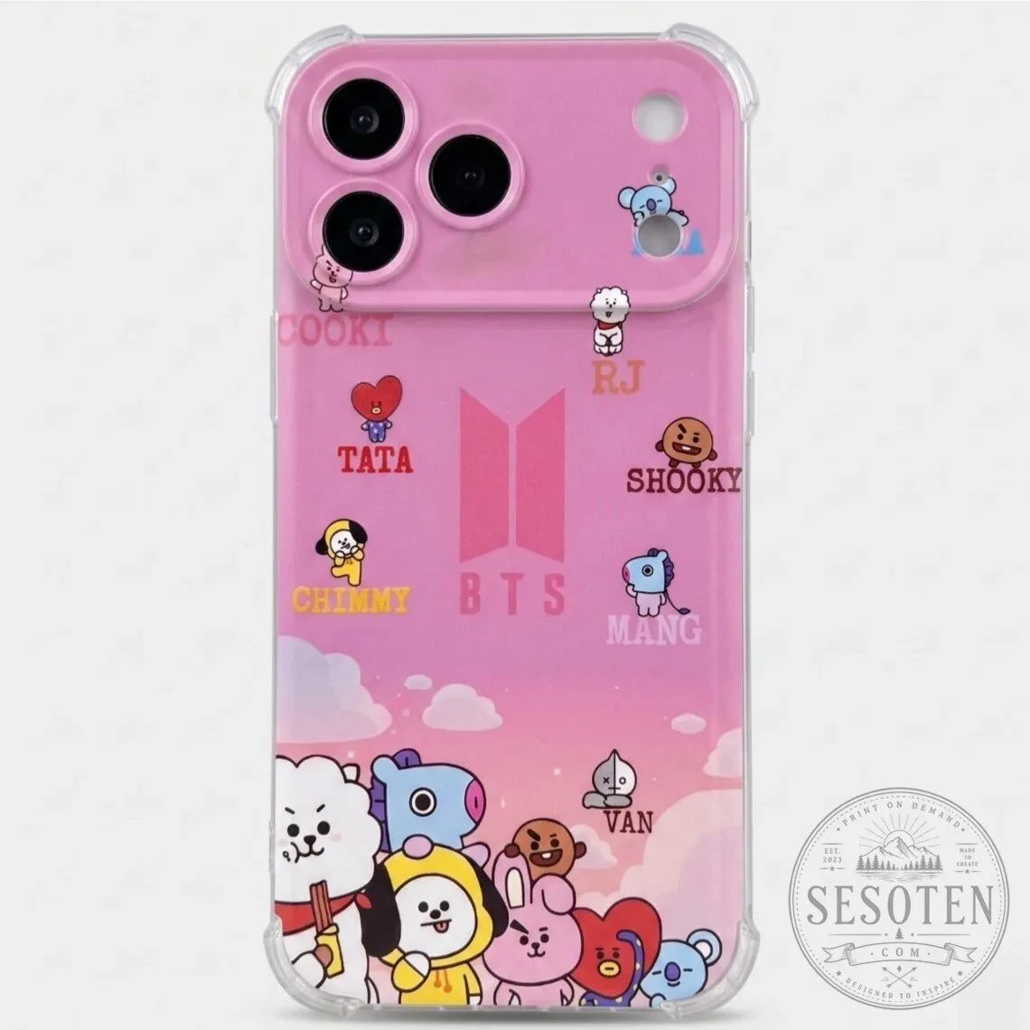 BTS Bangtan Boys K-Pop Group Photo Clear iPhone Case 32 BTS Bangtan Boys K-Pop Group Photo Clear iPhone Case