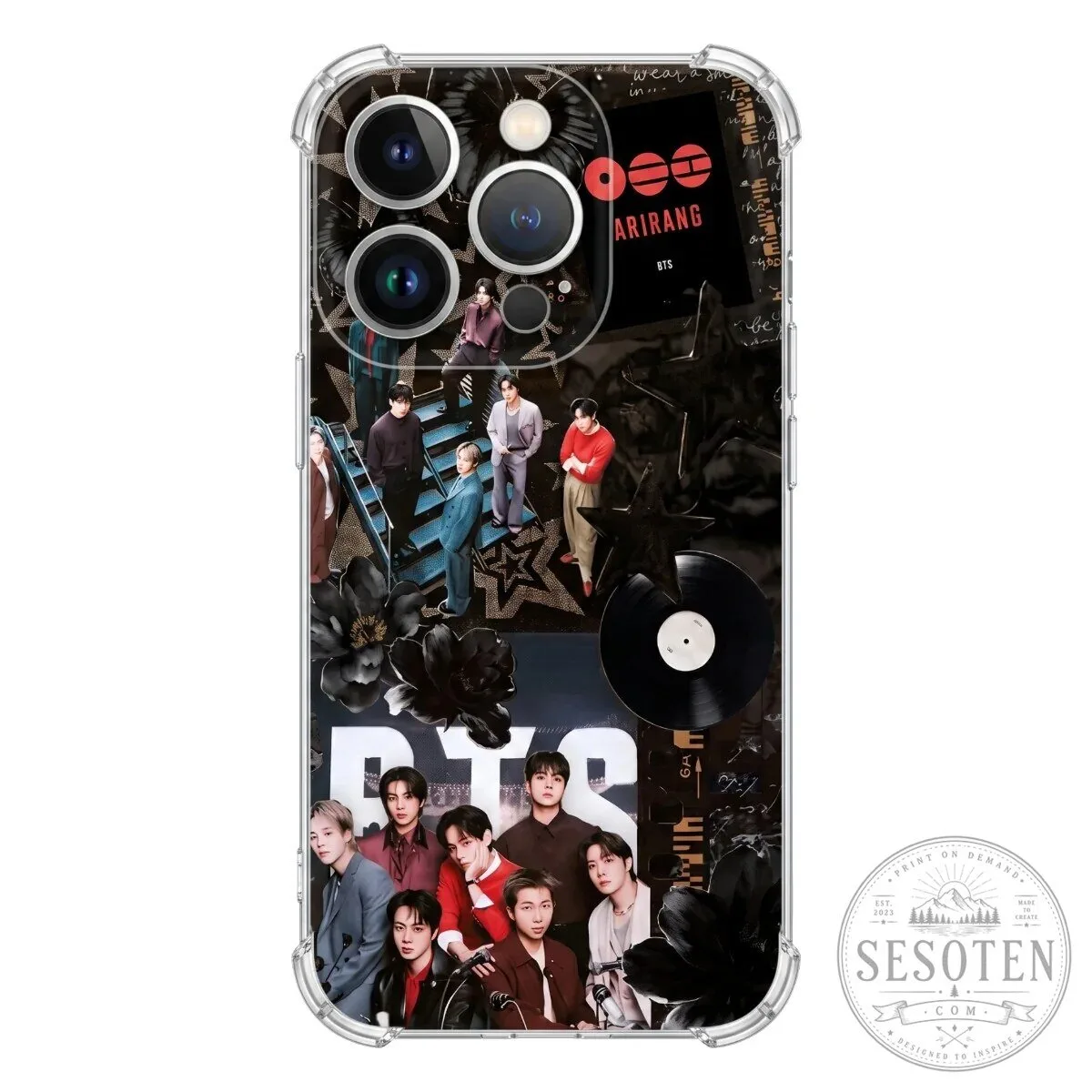 BTS Bangtan Boys K-Pop Group Photo Clear iPhone Case 35 BTS Bangtan Boys K-Pop Group Photo Clear iPhone Case