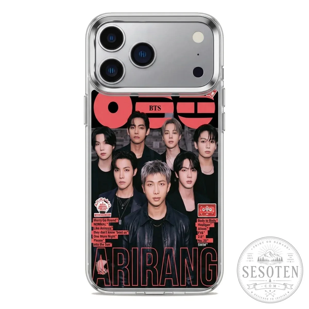 BTS Bangtan Boys K-Pop Group Photo Clear iPhone Case 39 BTS Bangtan Boys K-Pop Group Photo Clear iPhone Case