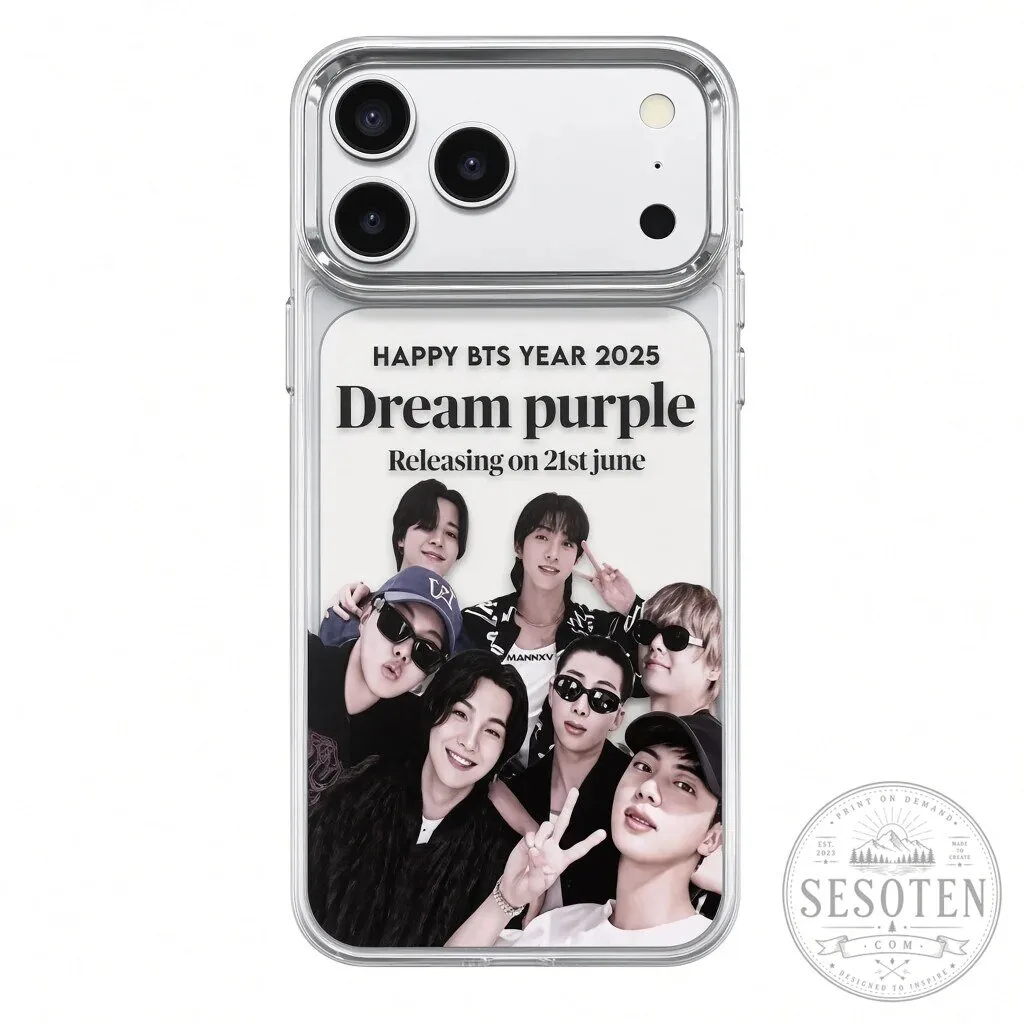 BTS Bangtan Boys K-Pop Group Photo Clear iPhone Case 43 BTS Bangtan Boys K-Pop Group Photo Clear iPhone Case