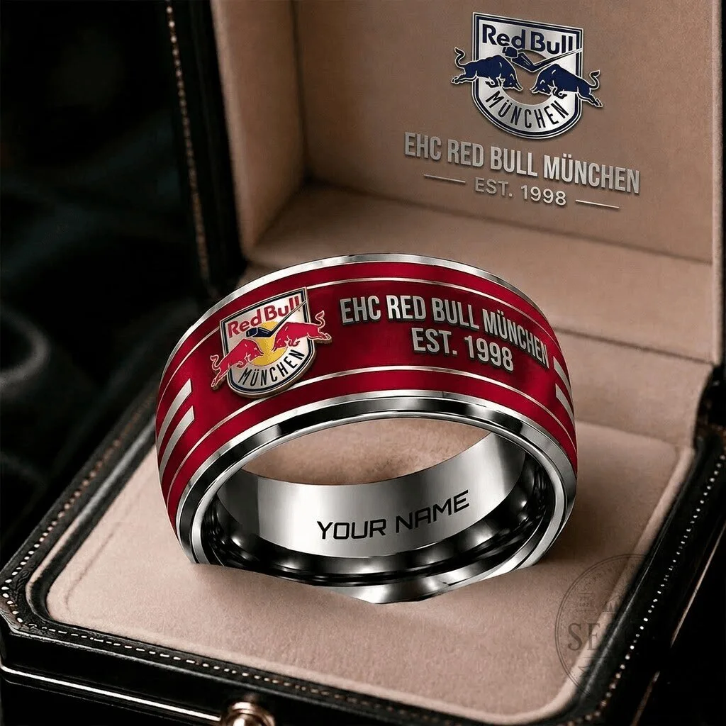 EHC Red Bull Munchen Deutsche Eishockey Liga Personalized Ring