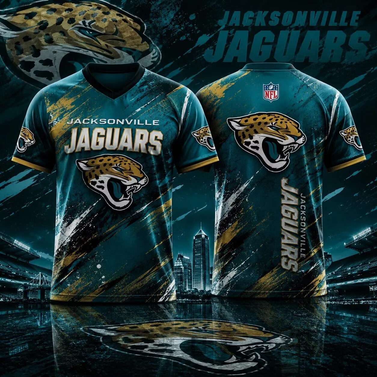 Jacksonville Jaguars Football Team Fan Gear Jersey for Men