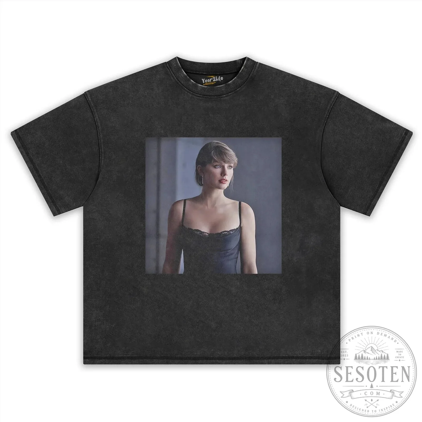Taylor Swift Patient Zero Black Washed T-Shirt 14 Taylor Swift Patient Zero Black Washed T-Shirt