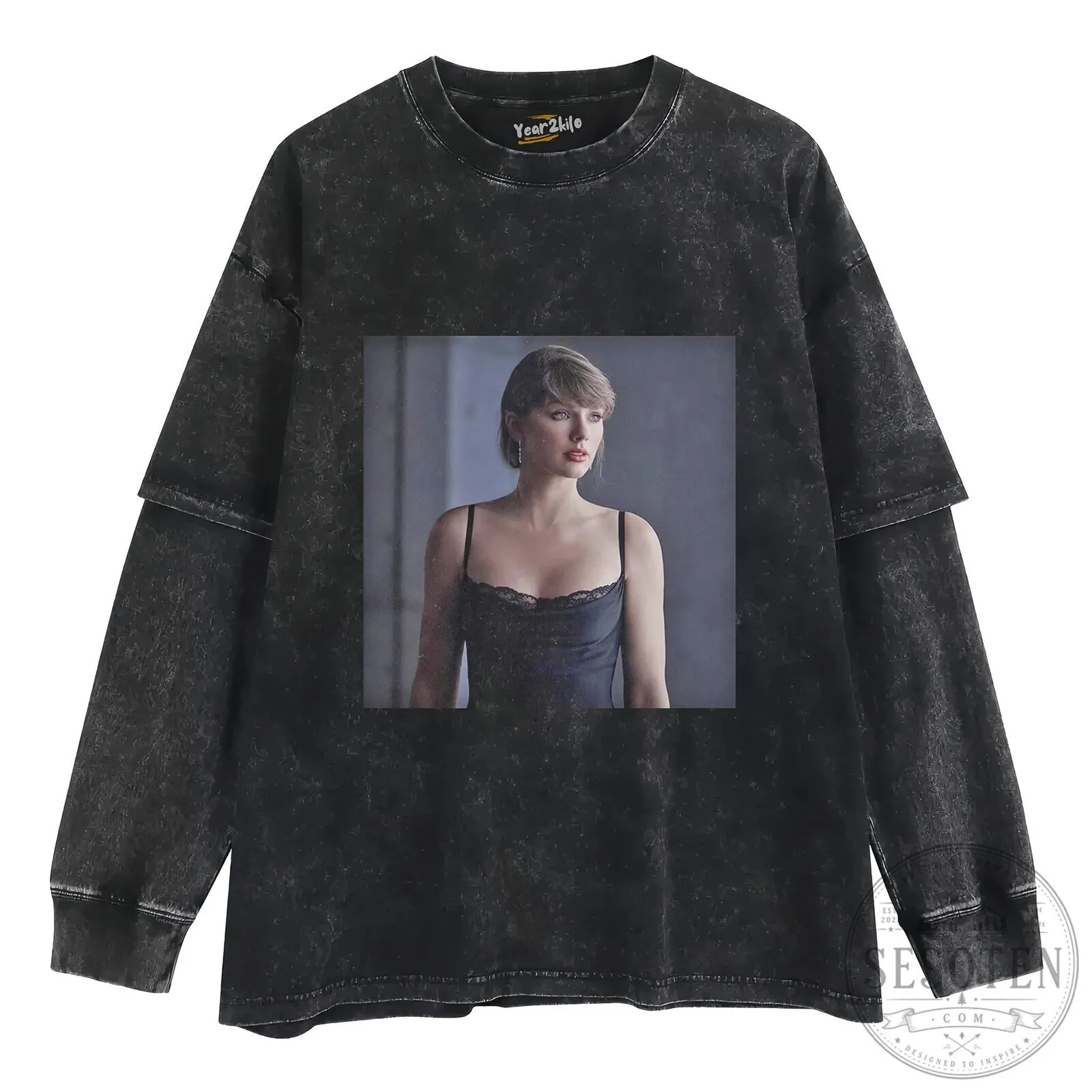 Taylor Swift Patient Zero Black Washed T-Shirt 16 Taylor Swift Patient Zero Black Washed T-Shirt