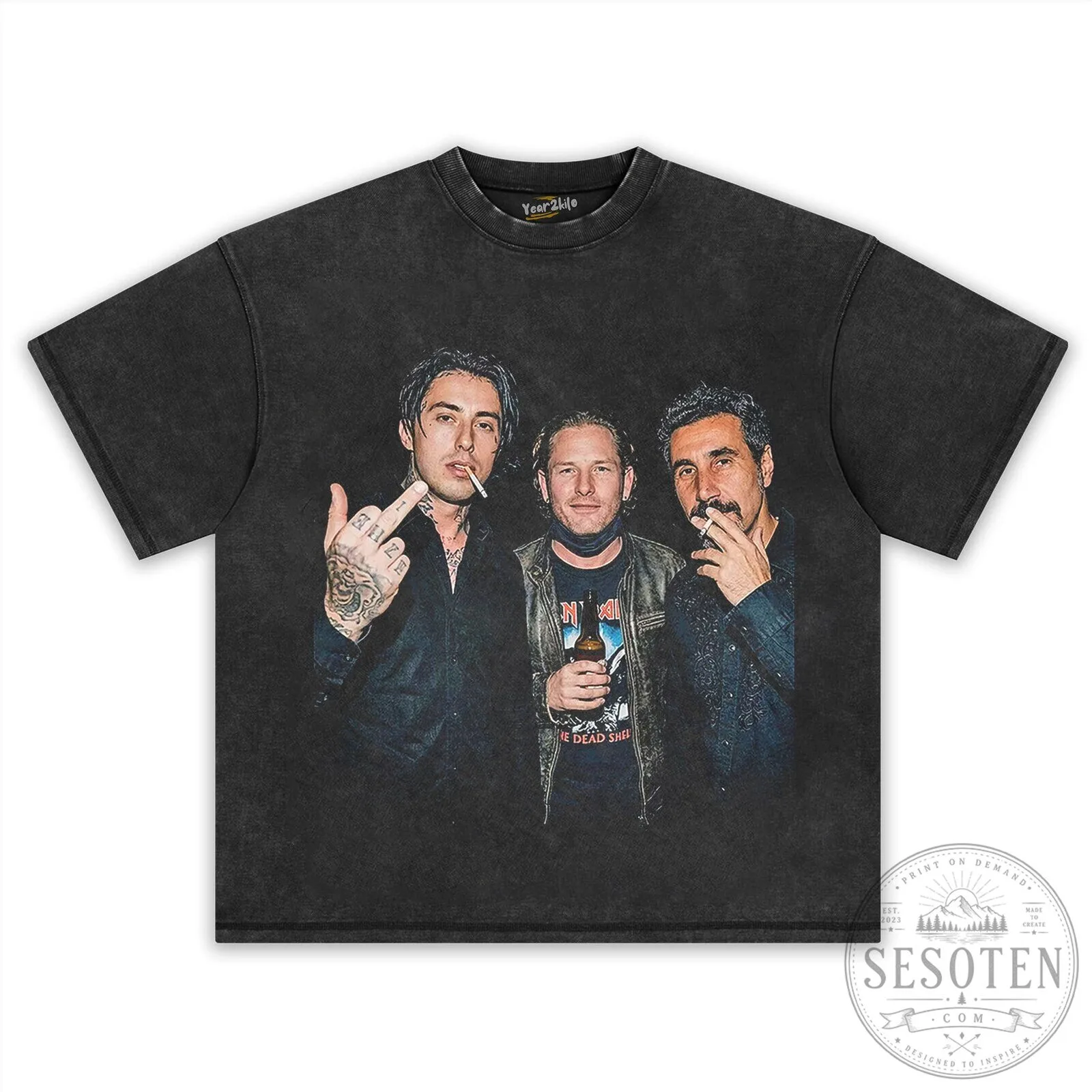 Ronnie Radke Corey Taylor Serj Tankian Music Band Graphic T-Shirt 14 Ronnie Radke Corey Taylor Serj Tankian Music Band Graphic T-Shirt